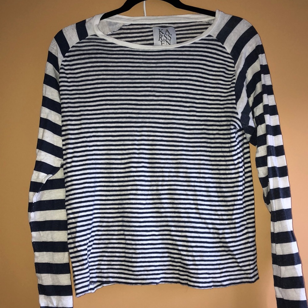 Striped Long-sleeve T shirt